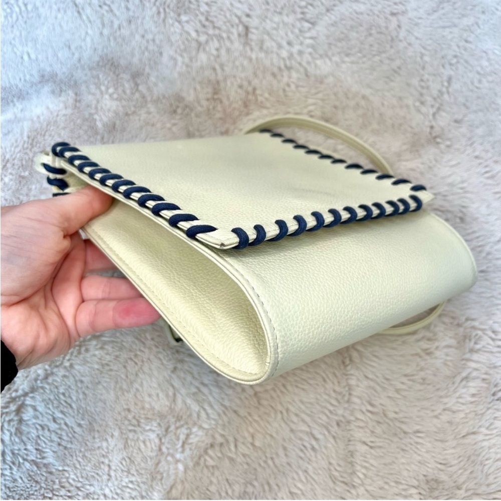 Rare Vintage YSL Cassandra Cream Braided Shoulder Bag - Picture 8 of 17